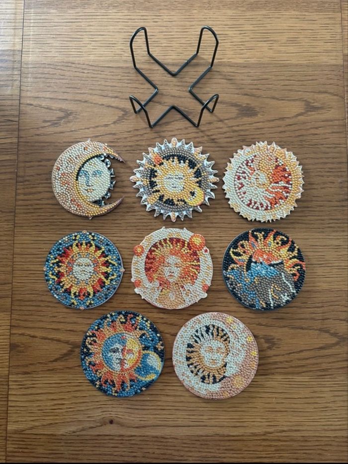 Dessous de verres peinture diamant