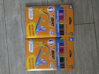 Lot de 2 paquets de crayons de couleurs