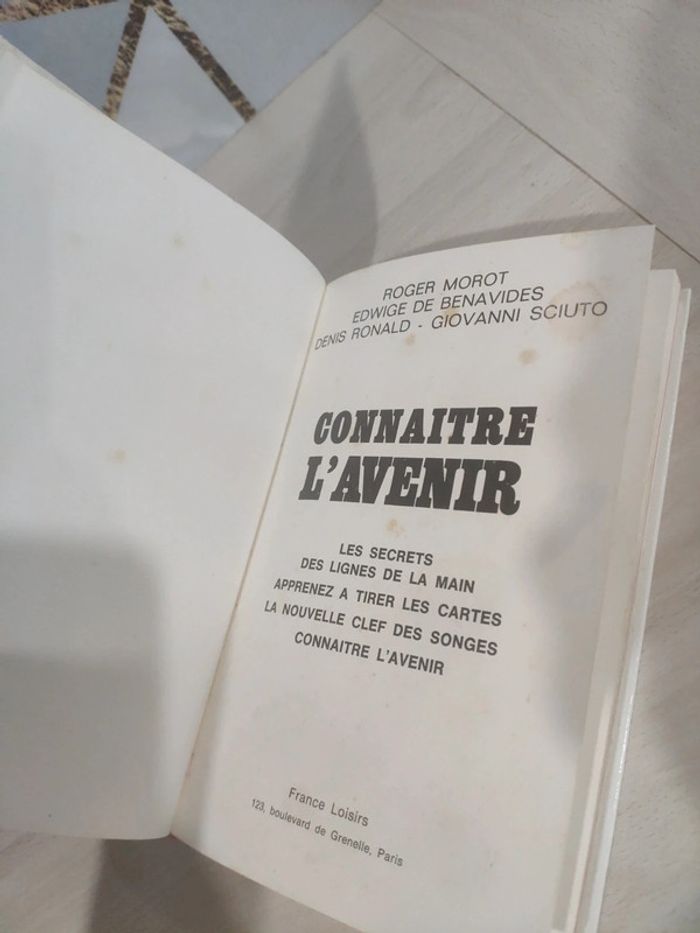 Livre connaître l'avenir lignes main tirer les cartes rêves - photo numéro 5