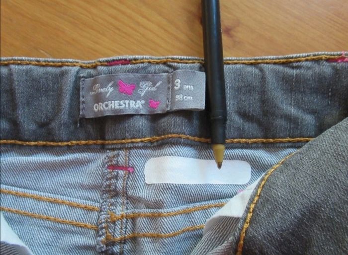 Jupe en jeans grise Orchestra 3 ans - photo numéro 4