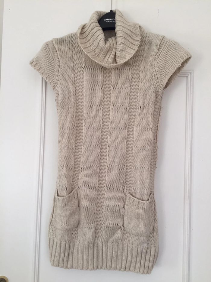 Pull long à col roulé