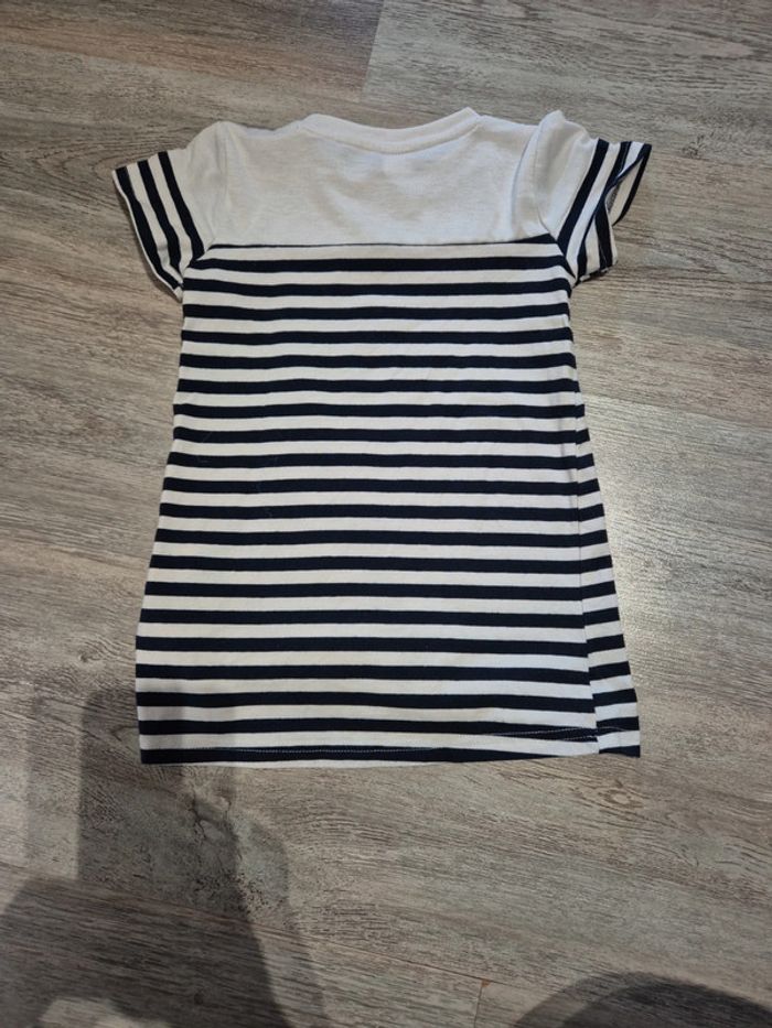 Robe marinière rayée bleu et blanc - photo numéro 2