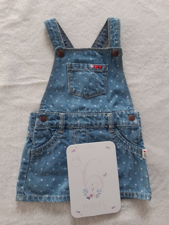 Robe / salopette jean 6 mois fille kiabi