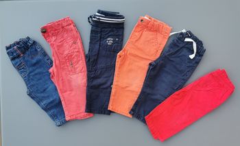 Lot de 6 pantalons mi-saison été 12 mois garçon Tissaïa catimini Gémo