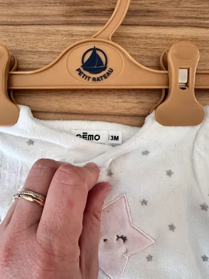 Pyjama bébé fille gemo 3 mois - photo numéro 2
