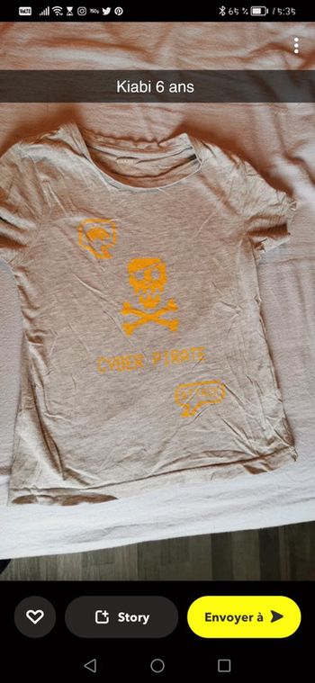 T-shirt tête de mort