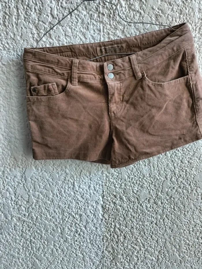 Short court en velours marron T 36 bonobo