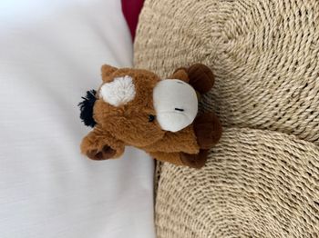 Doudou pantin ferme cheval marron  HISTOIRE D'OURS