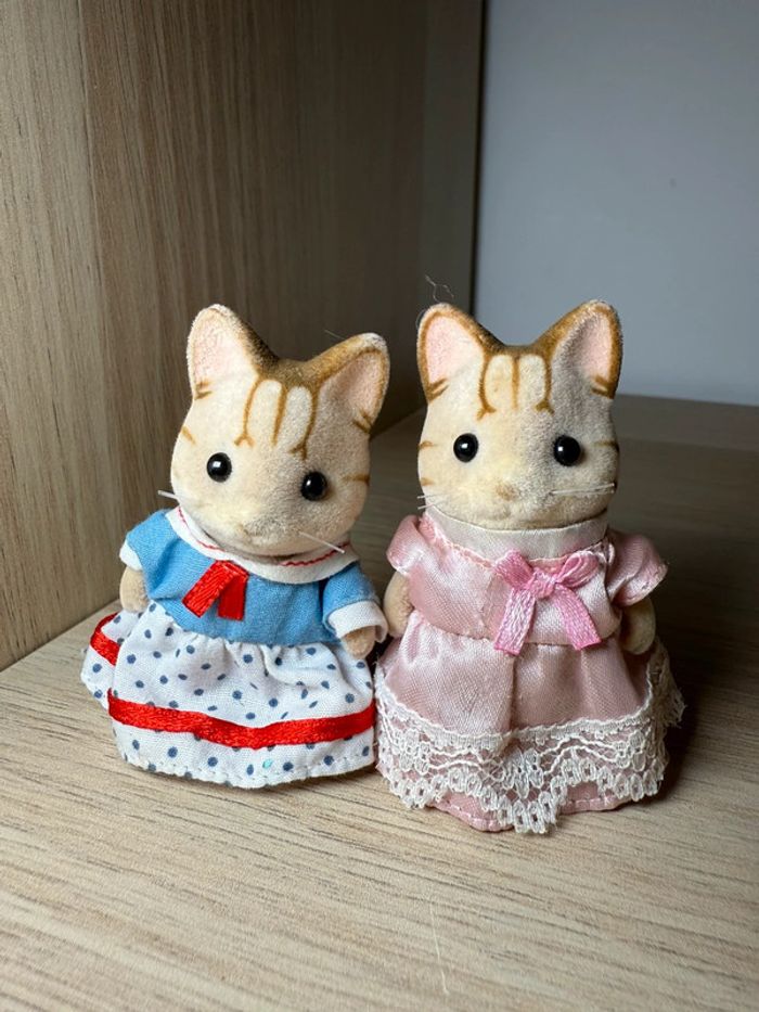 Famille chat tigré sylvanian families