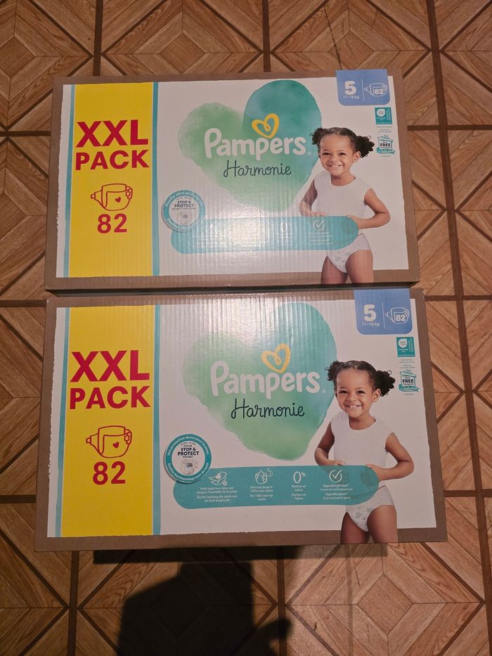🌟 Pampers hamonie 2x82 couches Tailles 5 (11 - 16 kg) 🌟