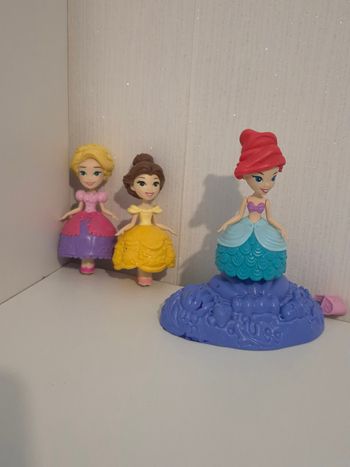 🏰joli  lot Disney Princesses  3 Figurines "Tournoiement Féerique" (Hasbro)