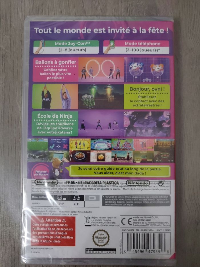 EVERYBODY 1,2 Switch sur Nintendo Switch Neuf sous blister jamais ouvert. - photo numéro 2