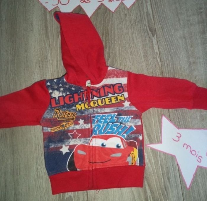 Veste cars 3 mois