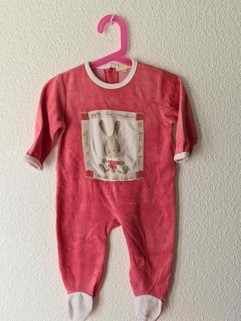 pyjama rose lapin canari baby