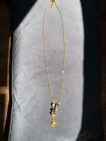 collier soleil et perles