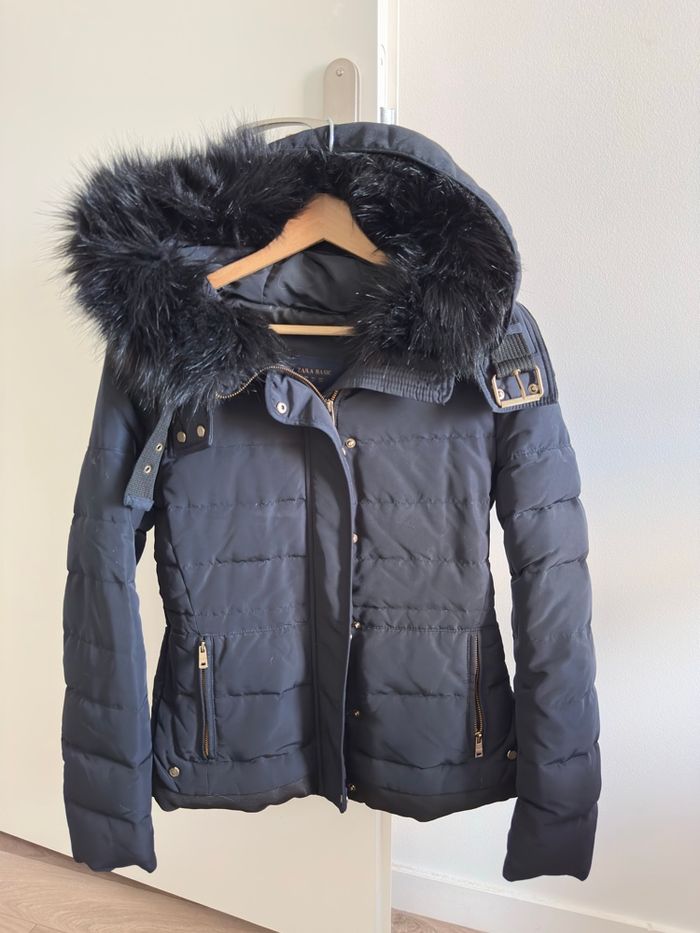 Zara doudouneà capuche fausse fourrure Taille XS