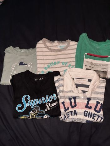 5 tee-shirt manches courtes