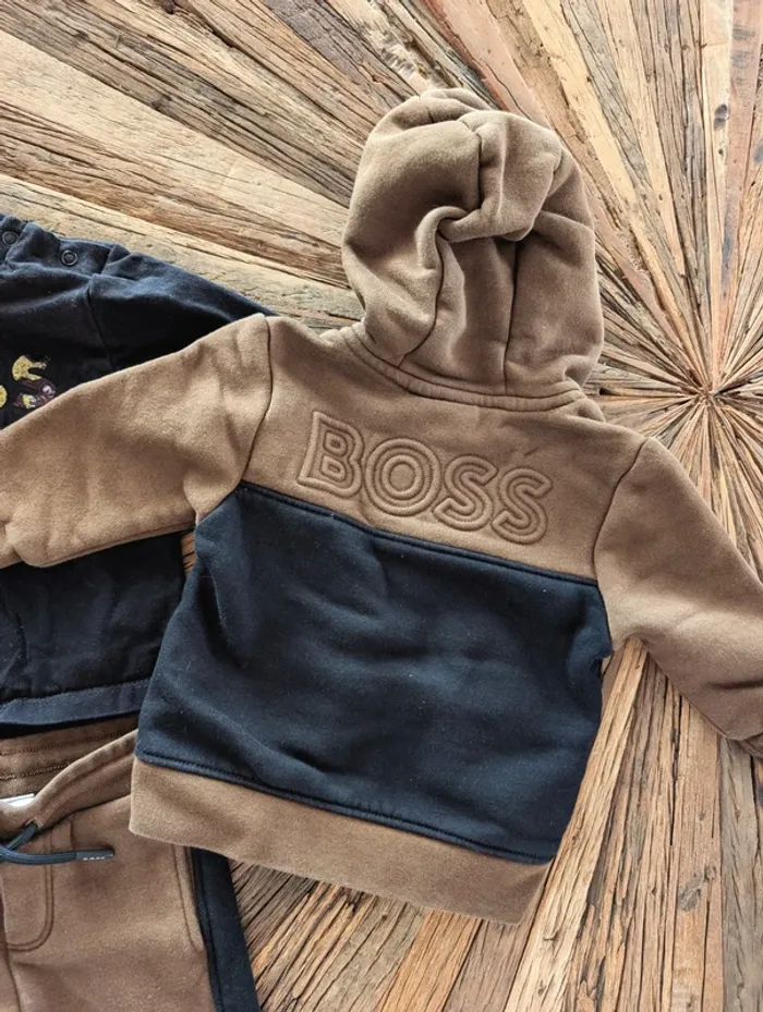 Ensemble 9 mois marron et noir BOSS - photo numéro 2