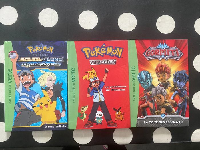 Livre pokemon et Gormiti lot de 3