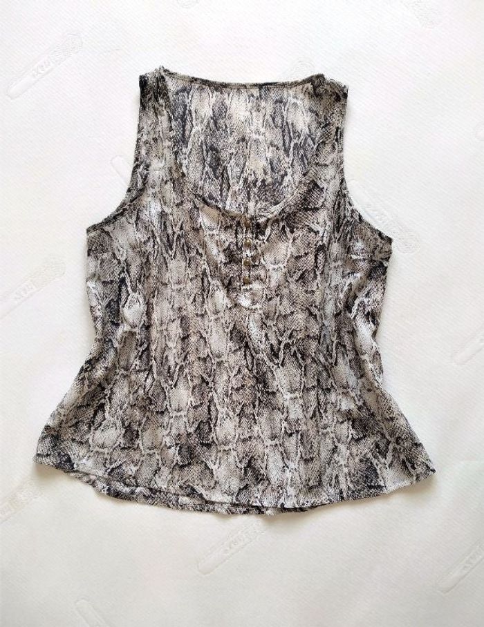 Débardeur blouse imprimé serpent