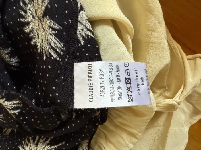 Robe d’été en très bon état taille 38 Claudie pierlot beige - photo numéro 7