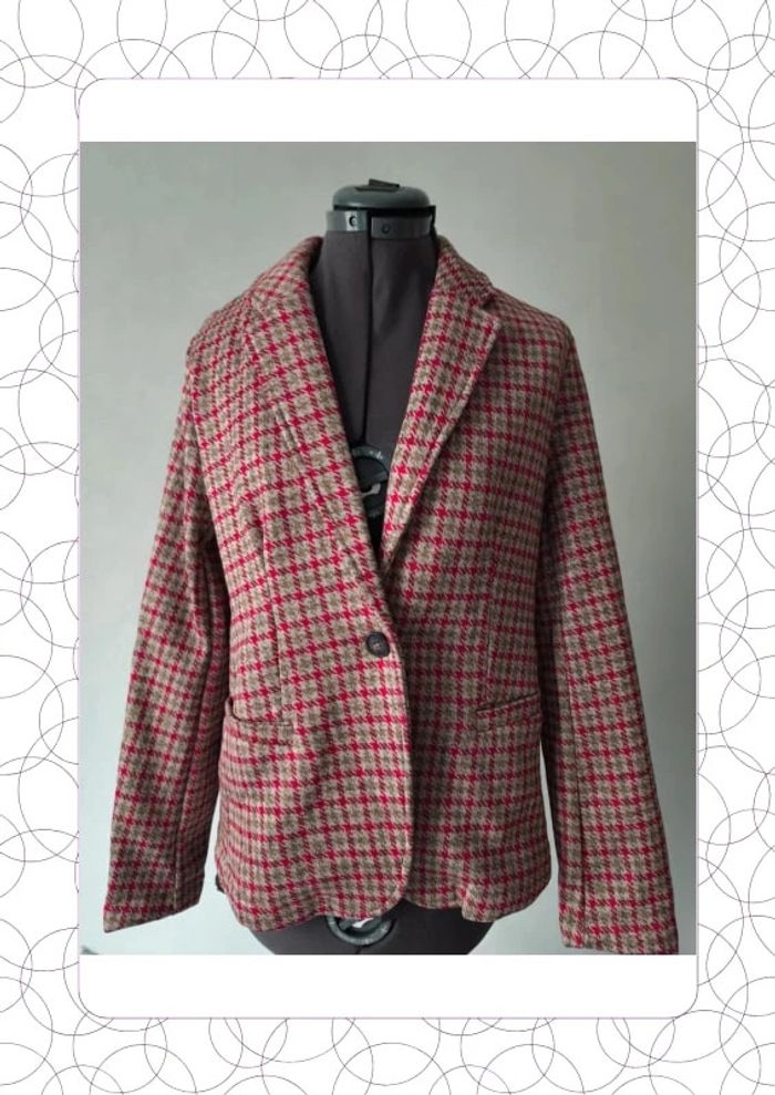 Veste a carreaux lands'end