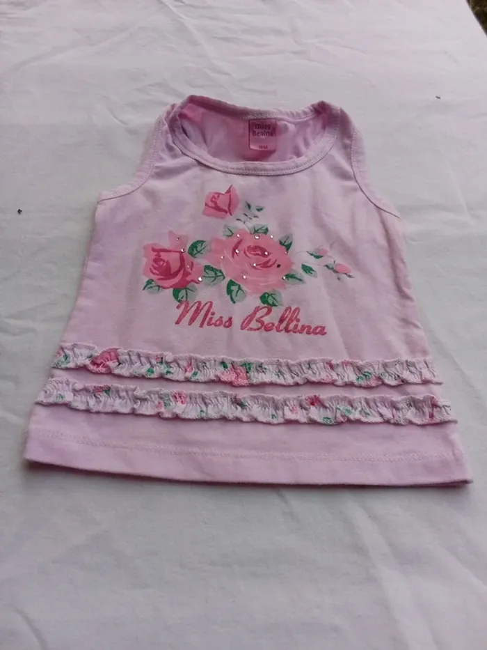 Miss bellina t shirt rose 18 mois