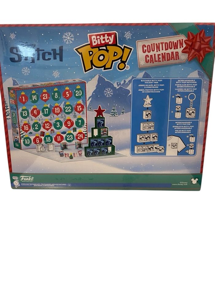 🎁 Calendrier de l’Avent Funko Bitty Pop! Stitch Disney – Neuf 🎄 - photo numéro 2