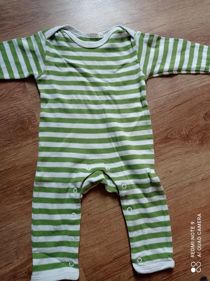Body hiver mixte, Organics for kids, taille 3 -6 mois