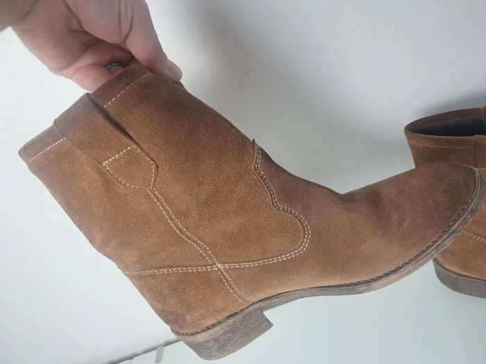 Bocage bottines low boots P.38 marron en cuir - photo numéro 2
