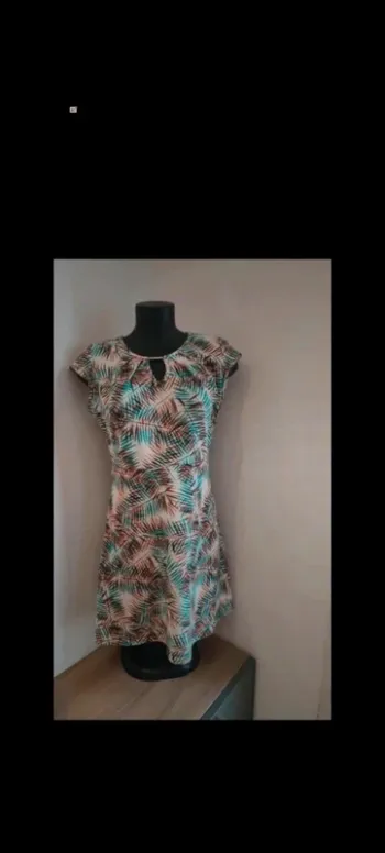 Robe midi taille 38 multicolore