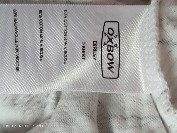 Haut " Oxbow" blanc imprimé T.2 - photo numéro 9