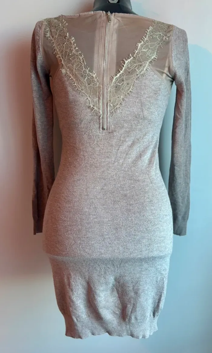 Robe grise Moewy taille unique – voir photo & mesures - photo numéro 4