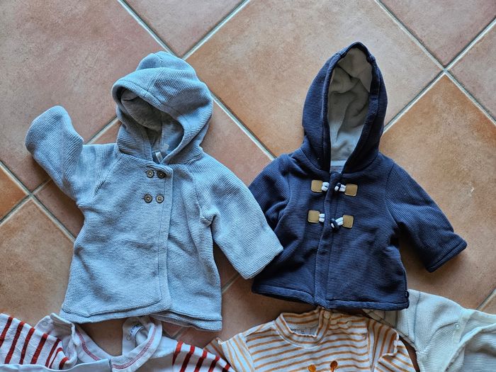 Lot 3 mois garcon veste pyjamas bodies okaidi - photo numéro 2