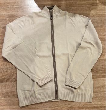Gilet zippé Brice coton & cachemire – taille S