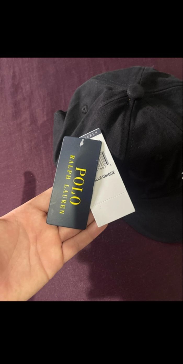 Casquette Ralph Lauren noir neuf