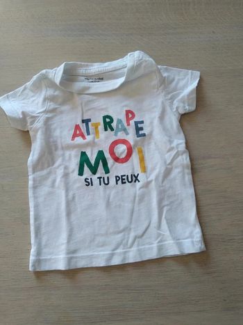 Tee-shirt blanc 6 mois