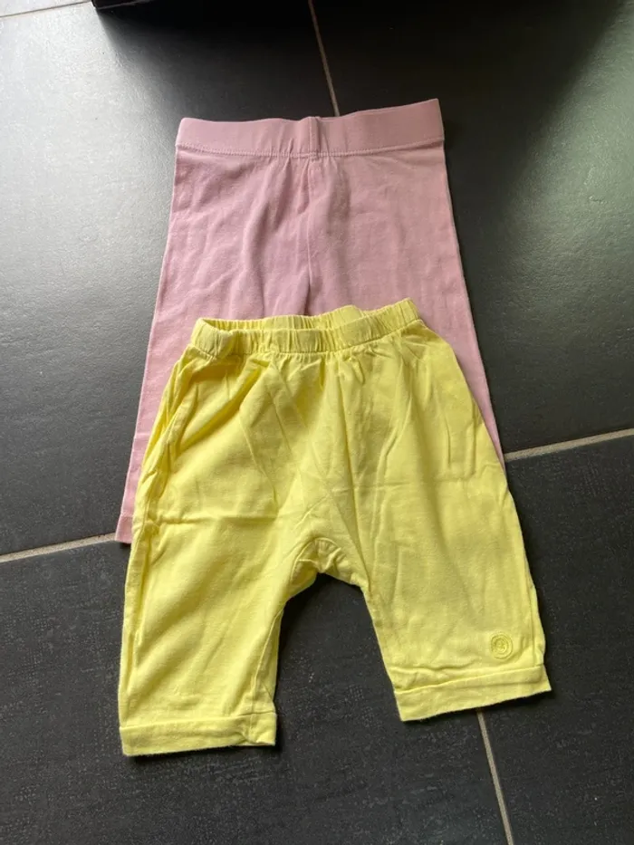 Lot 2 leggings court et 7/8 en 18 mois - photo numéro 3