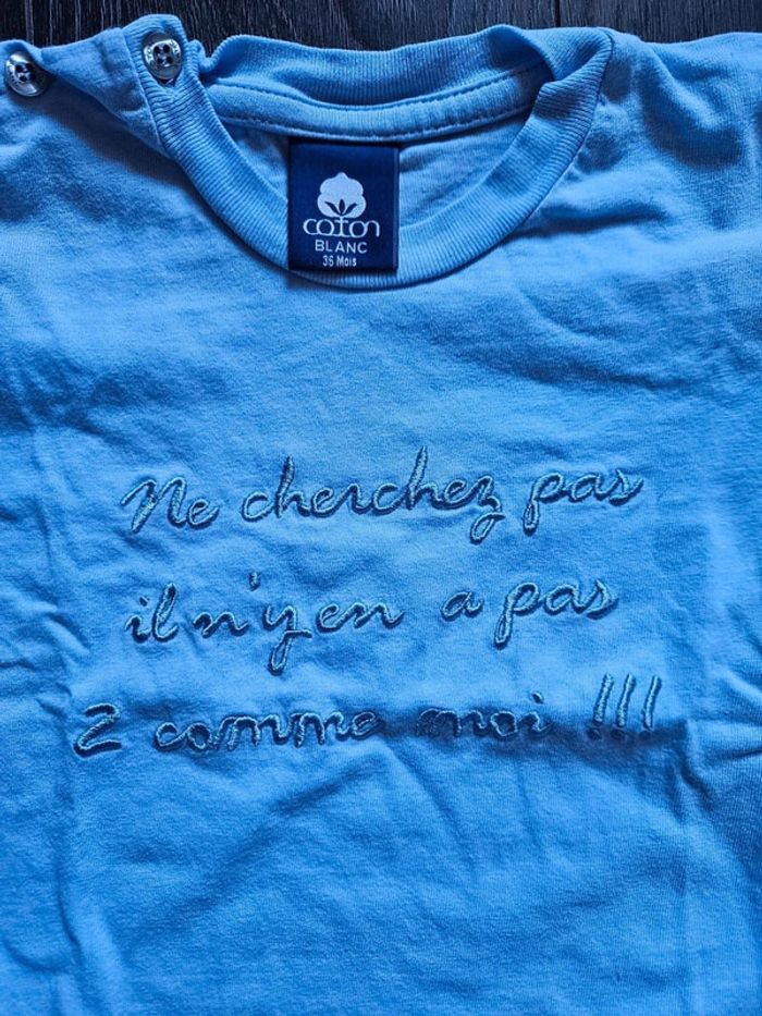 Tee-shirt Coton Blanc Taille 36 Mois 👕 - photo numéro 2
