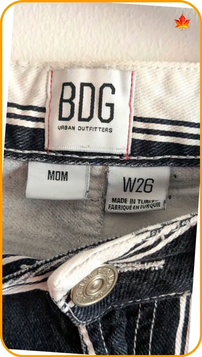 Jeans mom rayé femme BDG 36 - photo numéro 4