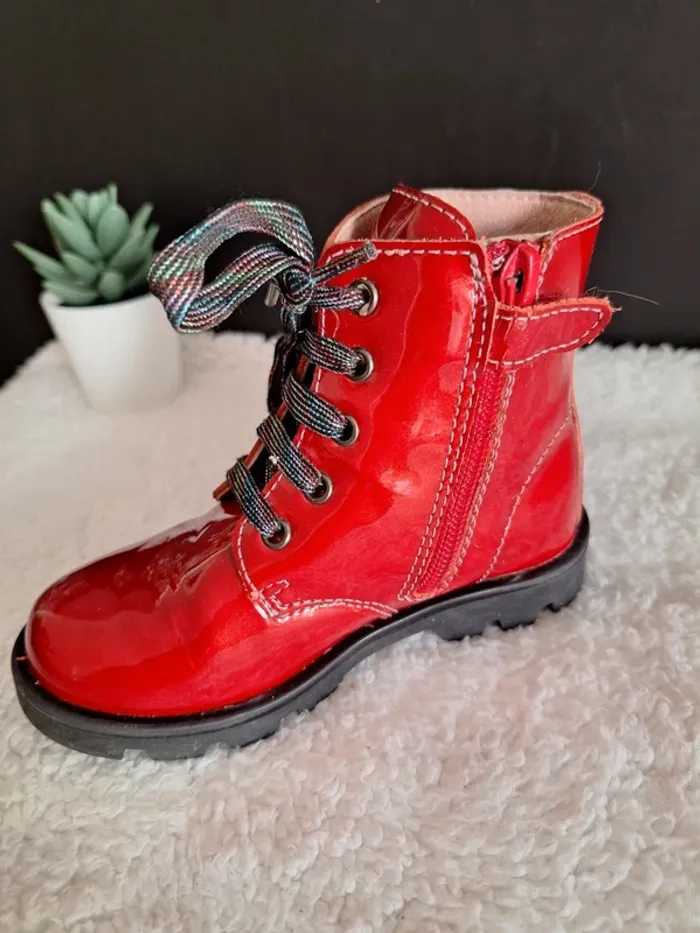 Bottines rouges vernies - photo numéro 7