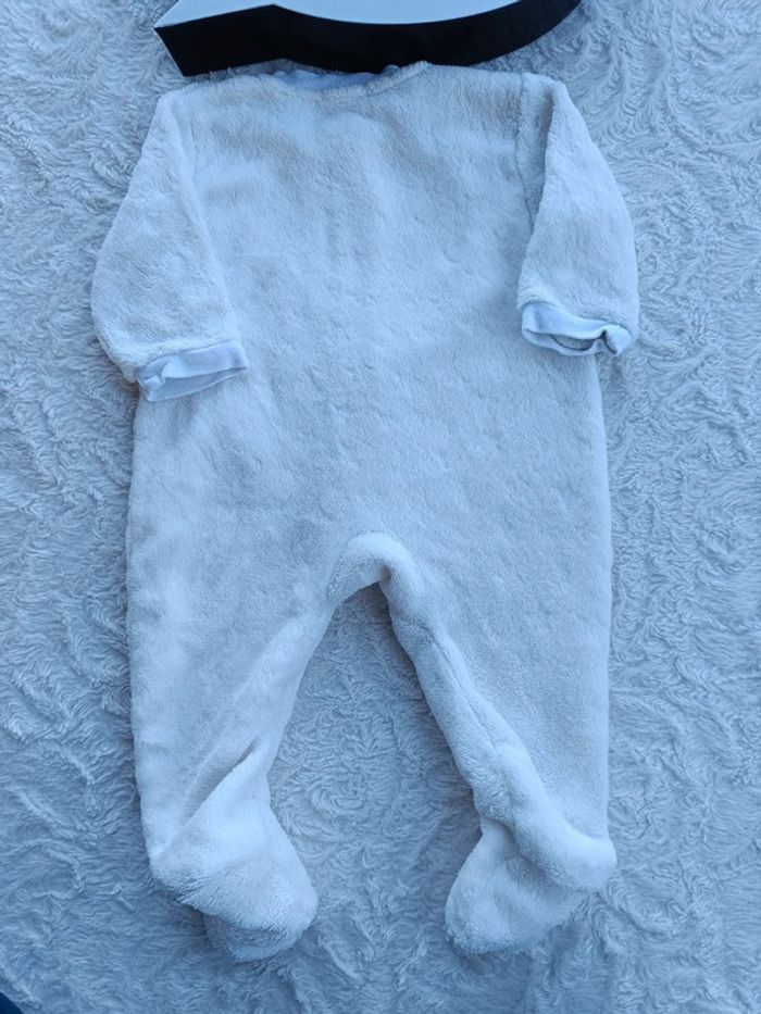 Pyjama grenouillère surpyjama combinaison avec pied pilou Mixte 3 mois étoile Bout'chou - photo numéro 7