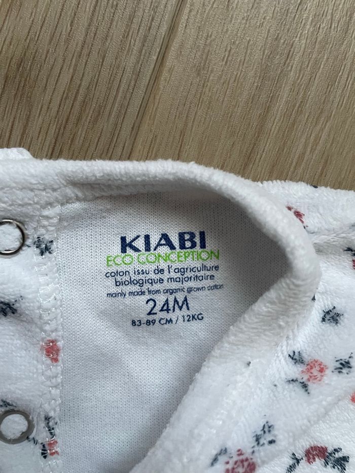 Pyjama Kiabi blanc liberty 24 mois - photo numéro 2