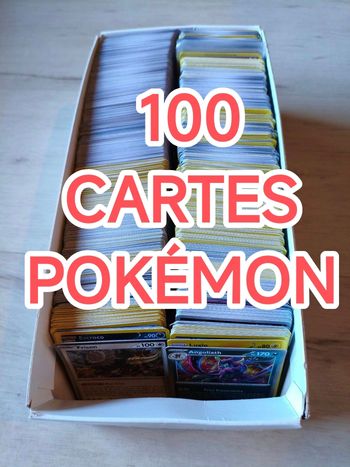 100 cartes Pokémon 
