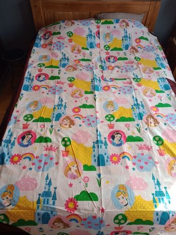Parure de lit une personne princesses Disney petits motifs