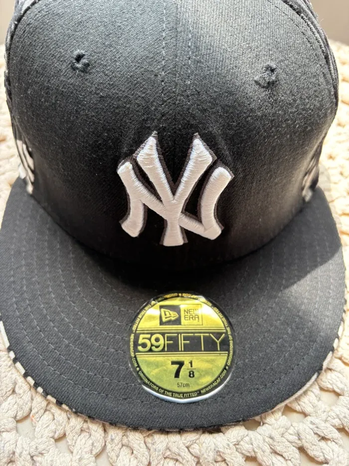 New Era 59Fifty Casquette Yankees édition vintage – motif tribal-zebre noir & blanc 57 - photo numéro 7
