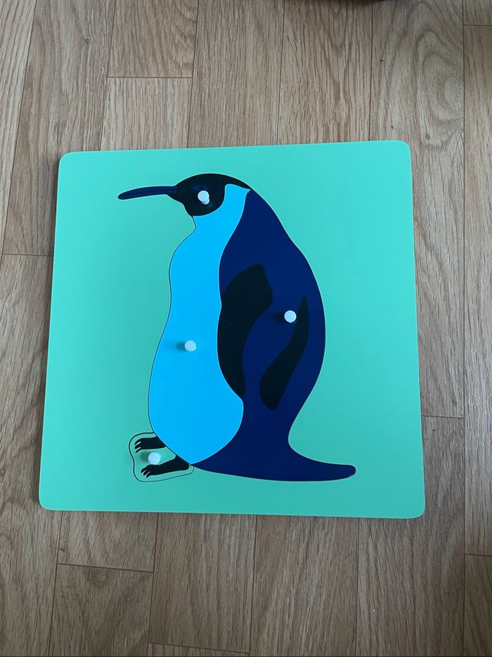Puzzle Zoologie Montessori : le manchot