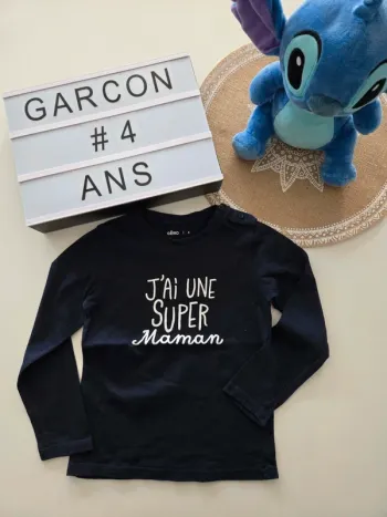 Tee-shirt super maman 4ans