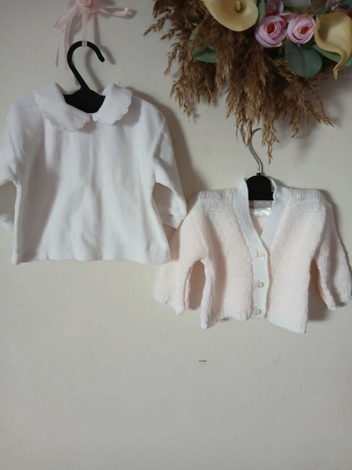 Gilet et pull tout doux