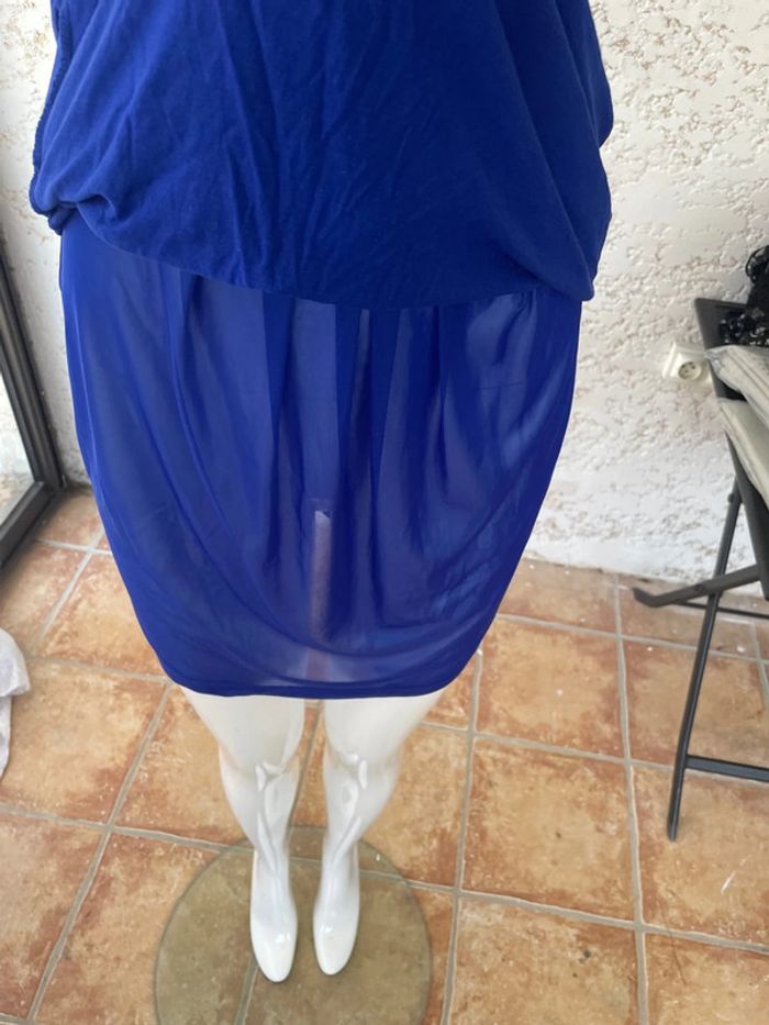Robe bleue de la marque mango - photo numéro 4